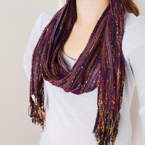 Oblong Multi-Threaded Boho Scarf